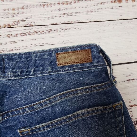 Abercrombie & Fitch Ames slim boyfriend distressed ripped jeans size 24 - Picture 5 of 15